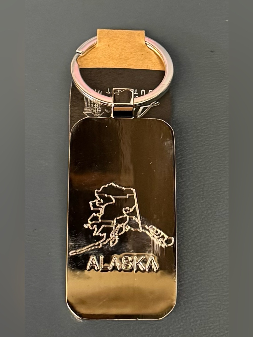 Alaska Keychain - Silver Color Frame - Picture 2 of 2